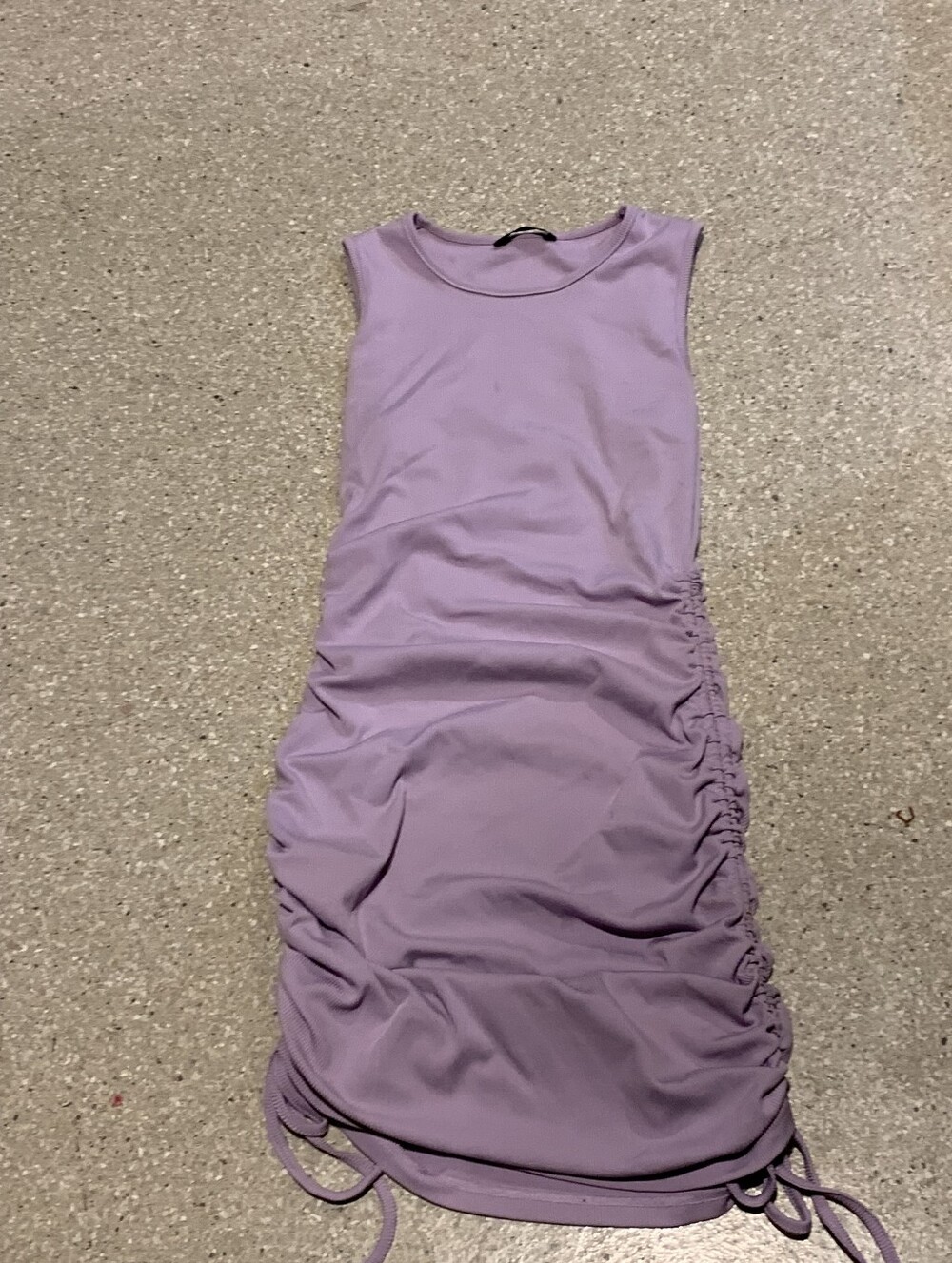 #708 SHEIN Lavender Ruched Side Mini Dress